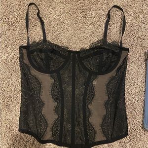 black urban outfitters corset top
